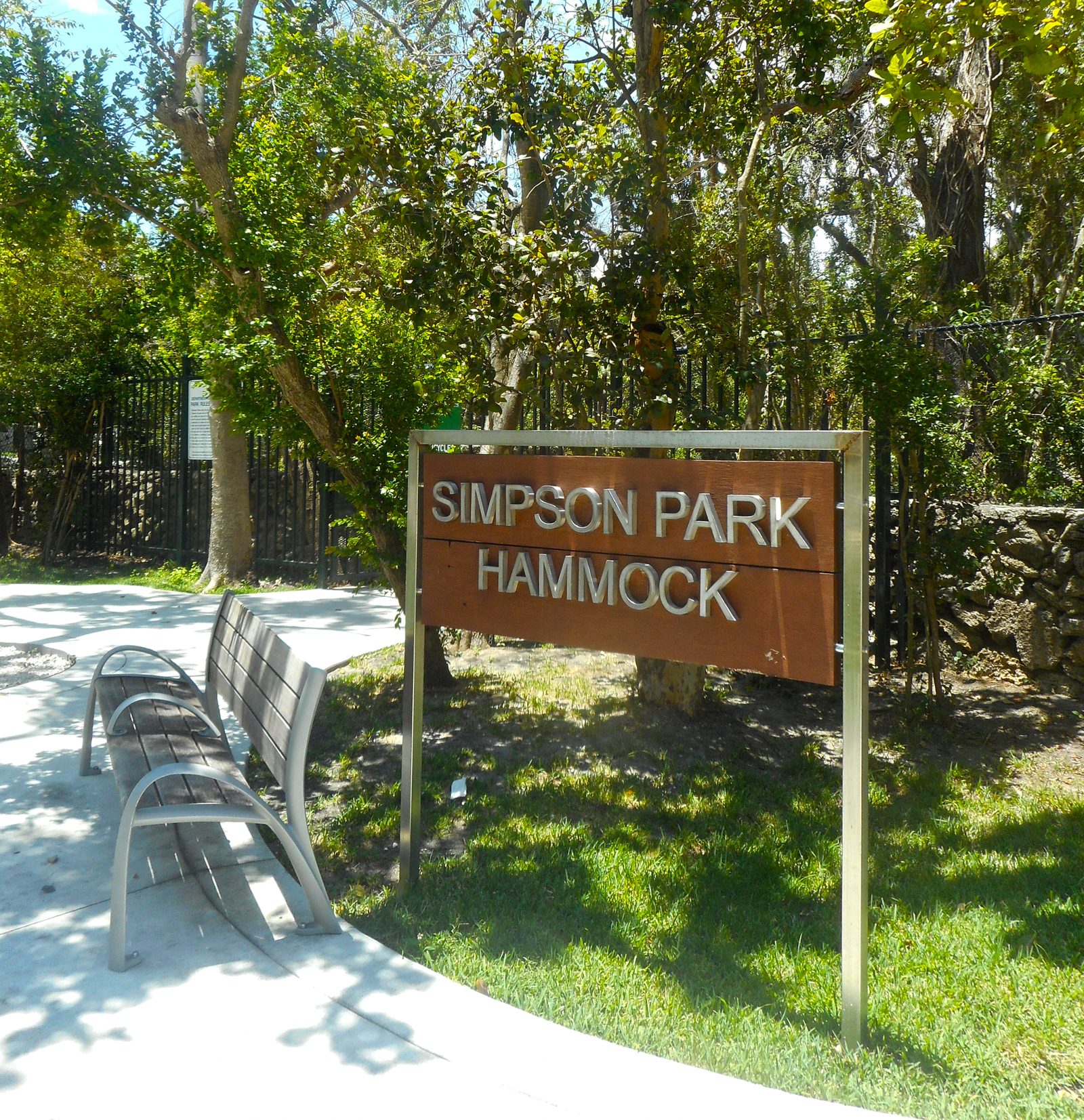 the walking trails through the tropical hammock forest at Simpson Park Hammock